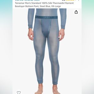 Men's thermasilk 100% silk leggings